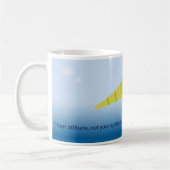 Dessin bleu chien volant accrocher planeur mug (Gauche)