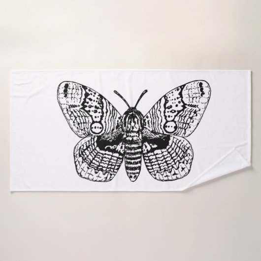 Dessin Brahmin moth (Serviette de bain)