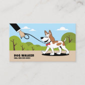 Dessin - Carte de visite marcheur de chien (Devant)