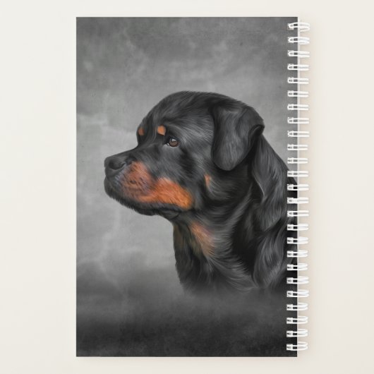 Dessin chien rottweiler (Dos)