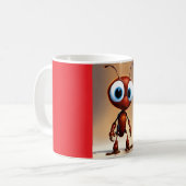 Dessin coloré Imprimer Mug - Amusant et Whimsy pou (Devant gauche)