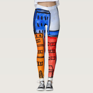 Dessin coloré Leggings Graffiti New York City