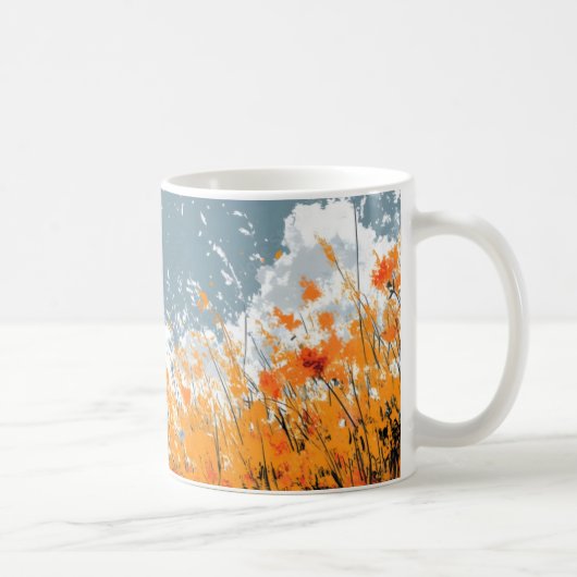 Dessin couleur 3D Customisé à café Mug 11 oz (Droite)
