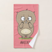 Dessin d'adorable hamster (Serviette à main)