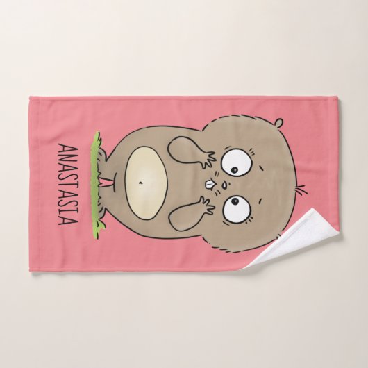 Dessin d'adorable hamster (Serviette à main)