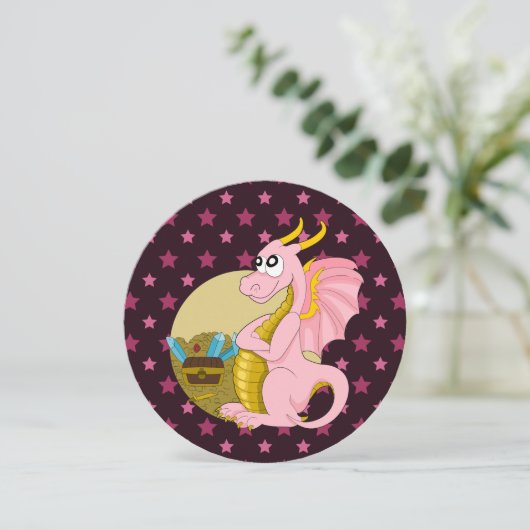 Dessin d'anniversaire de dragon invitations (Debout devant)