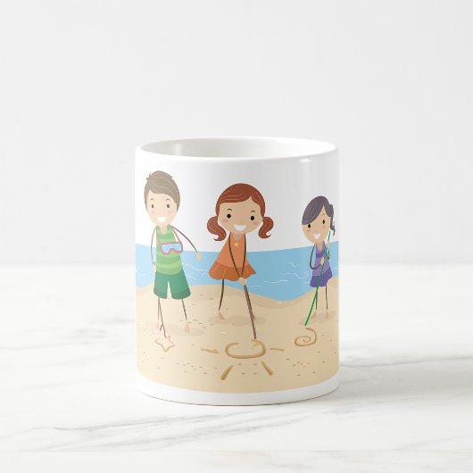 Dessin Dans La Mug De Sable
