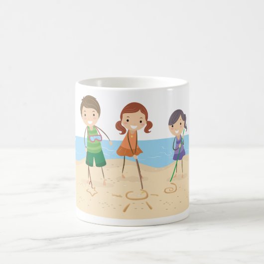 Dessin Dans La Mug De Sable (Centre)
