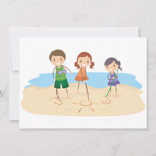 Dessin Dans Les Invitations De Sable (Devant)