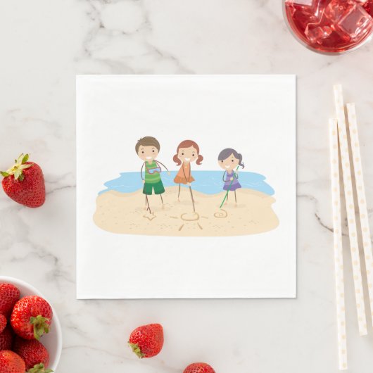 Dessin Dans Les Serviettes En Papier Sable (En situation)