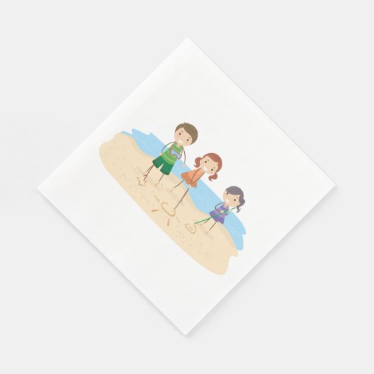 Dessin Dans Les Serviettes En Papier Sable (Coin)