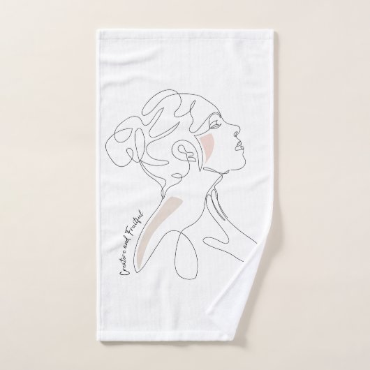 Dessin d'art en ligne - Créatif et Fruit (Serviette à main)