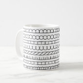Dessin d'art indien sur une tasse (Devant gauche)
