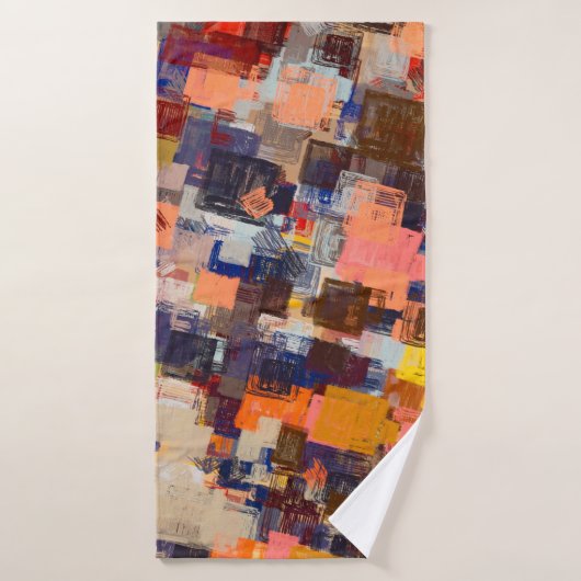 Dessin d'art moderne. Papier peint texture numériq (Serviette de bain)