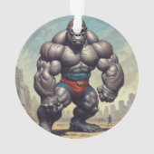 Dessin d'art pop de Gorilla Bodybuilder (dos)