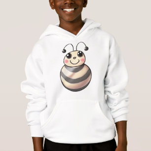 Dessin de abeille mignon, abeille souriante, Abeil