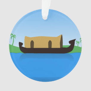Dessin de bateau domestique du Kerala