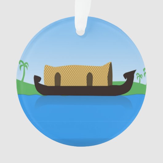 Dessin de bateau domestique du Kerala (devant)