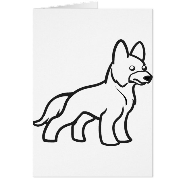 dessin de berger allemand blanc (Devant)