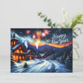 Dessin de calque Inspirationnel Carte de Nouvel An (Debout devant)