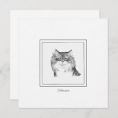 Dessin de chaloupe d'une carte de note plat de cha (Devant / Derrière)