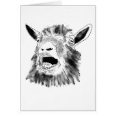 Dessin de chèvre qui hurle drôlement (Devant)