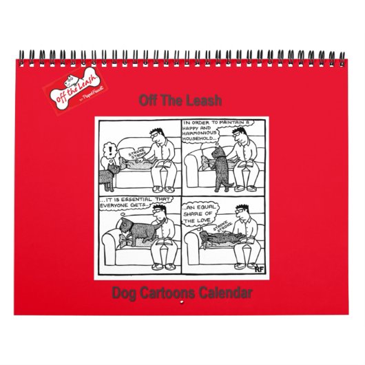 Dessin de Chien à la laisse 2 - Calendrier (Protection)