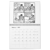 Dessin de Chien à la laisse 2 - Calendrier (Feb 2027)
