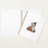 Dessin de citrouille de bouledogue d'Halloween gra (Devant avec enveloppe)