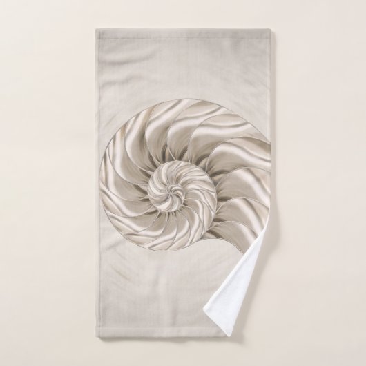 Dessin de coquille Nautilus (Serviette à main)