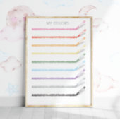 Dessin de couleurs avec Crayons - Poster éducatif