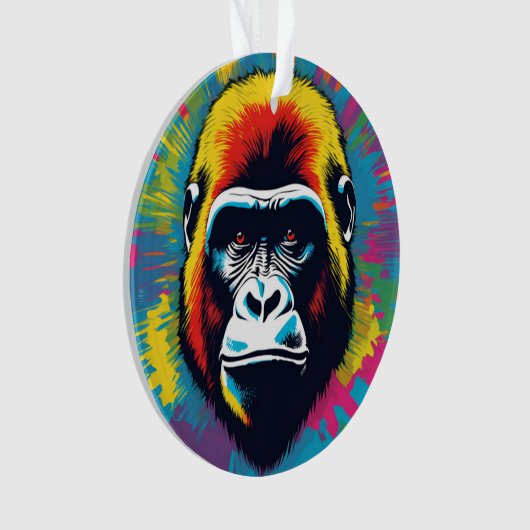 Dessin de dessin de peinture Gorilla Pop (devant)