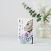 Dessin de femme Maquillage artiste design carte de (Debout devant)