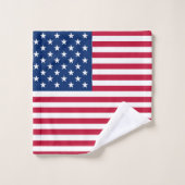 Dessin de fierté du drapeau américain USA (Gant de toilette)