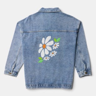 Dessin de fleurs blanches rustiques