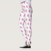Dessin de floraison de fleurs roses leggings (Gauche)