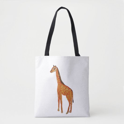 Dessin de girafe Sac fourre-tout tout-sur-impressi (Devant)