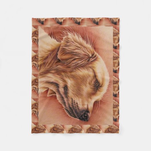 Dessin de golden retriever sur la couverture (Devant)