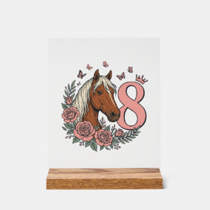 Dessin de gravure vintage floral pour les 8 ans du