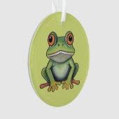 Dessin de grenouille au crayon de couleur (devant)