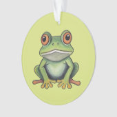 Dessin de grenouille au crayon de couleur (devant)