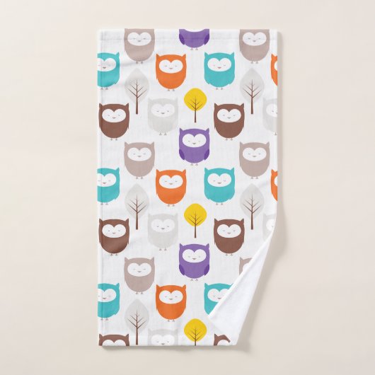 dessin de Hibou (Serviette à main)