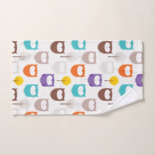 dessin de Hibou (Serviette à main)