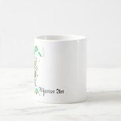 Dessin de Hipster Gator - Mug d'art branché Alliga (Centre)