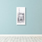 Dessin de JARDIN SILENCIEUX Impression de toile (Insitu (Plancher de Bois))