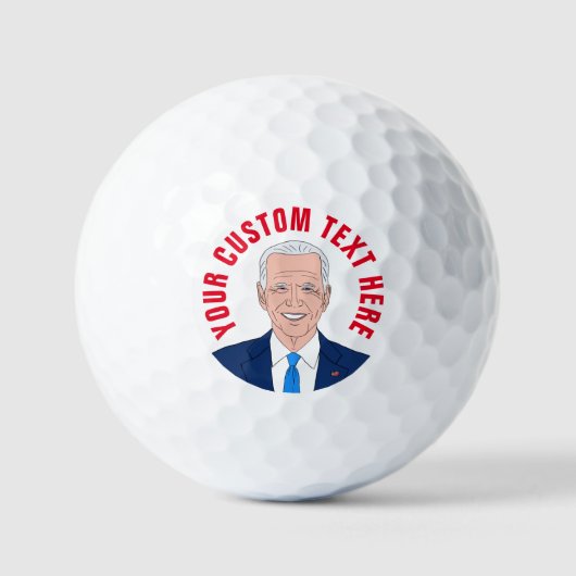 Dessin de Joe Biden image balles de golf personnal (Recto)