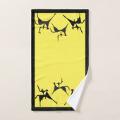 Dessin de la grotte à trois chevaux (Serviette à main)