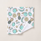 Dessin de la ligne d'été du Motif de fruits mignon (Gant de toilette)