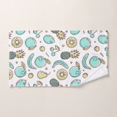 Dessin de la ligne d'été du Motif de fruits mignon (Serviette à main)