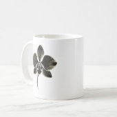 Dessin de la ligne orchidée - Mug botanique (Devant gauche)